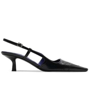 Burberry Chisel Sling-Back 50Mm Court Shoes, Brand Size 35 Us - Black