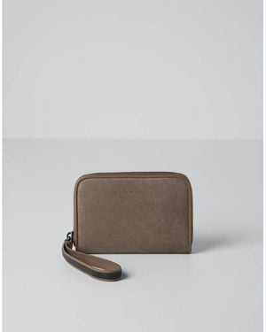 Brunello Cucinelli Ice Leather Zip Wallet - Multicolour