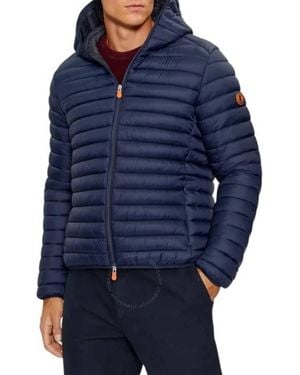 Save The Duck Donald Hooded Puffer Jacket - Blue
