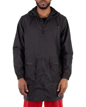 Rains Long Cargo Jacket - Black