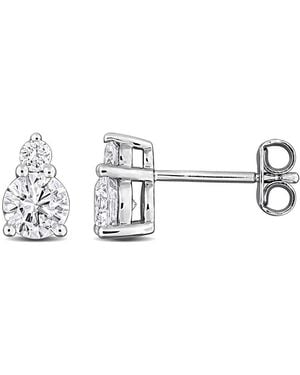 Created Forever 1 Ct Lab Grown Diamond Tw Fashion Post Earrings - Metallic