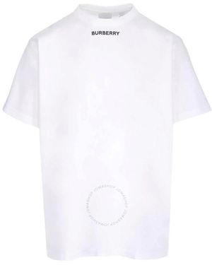 Burberry Swaddon Monster Printed Crewneck T-shirt - White