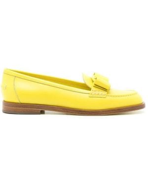 Ferragamo Ladies Loafers, Us - Yellow