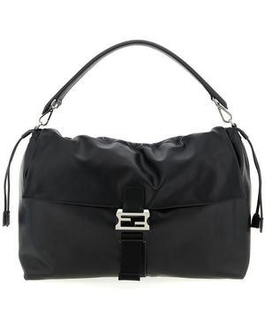 Fendi Flux Maxi Shoulder Bag - Black