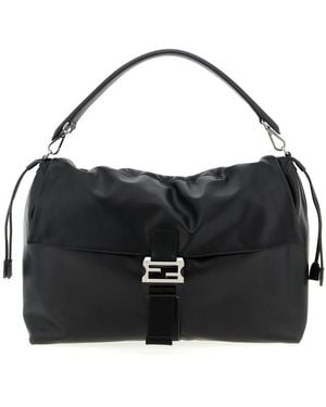 Fendi Flux Maxi Shoulder Bag - Black
