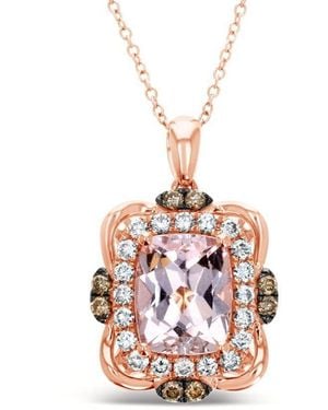 Le Vian Ladies Peach Morganite Necklaces Set - Pink