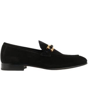 Ferragamo Salvatore Gancini Loafers - Black