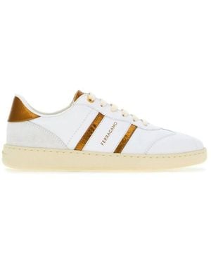 Ferragamo Achille 2 Low-Top Sneakers - White