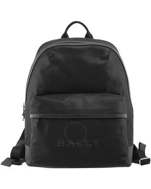 Bally Treck Fabric-Leather Backpack - Black