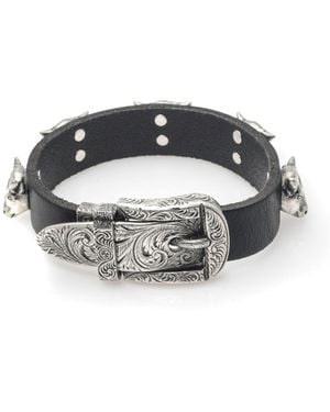 Gucci Anger Forest Sterling Sterling Rope Bracelet Yba524892001019 - Metallic