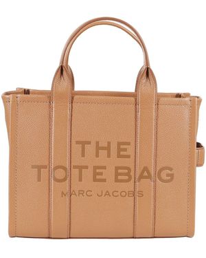 Marc Jacobs Leather Small The Tote Bag - Brown