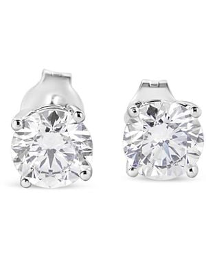 Haus of Brilliance 14K 1 3/4 Cttw Lab Grown Round Brilliant Diamond Solitaire Stud Earring (F-G Colour, Vs2-Si1 Clarity) - Metallic