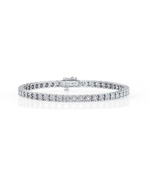 Brilliant Diamond 3 Cttw Round Lab Grown Diamond Tennis Bracelet - White