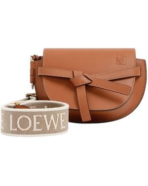 Loewe Soft Calfskin Gate Dual Mini Bag - Brown