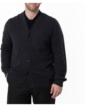 Burberry Ekd Embroidered Cashmere Cardigan - Black