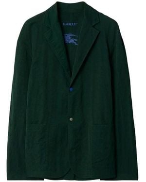Burberry Nylon Tailored Blazer Jacket, Brand Size 54 Us - Green