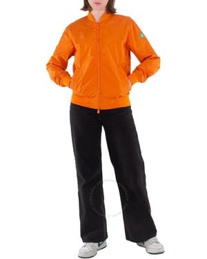 Save The Duck Amber Olen Bomber Jacket - Orange