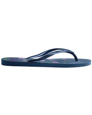 Havaianas Slim Organic Comfy Flip Flops - Blue