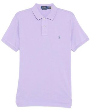 Polo Ralph Lauren Custom Slim Fit Polo Shirt - Purple
