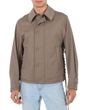 Roberto Cavalli Khaki Gabardine Jacket, Brand Size 52 Us - Brown