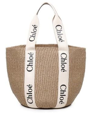Chloé Chlo Large Woody Basket Bag - Metallic