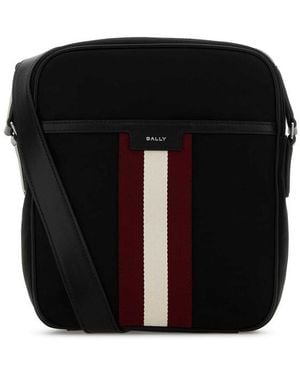 Bally Canvas Crossbody Bag - Black