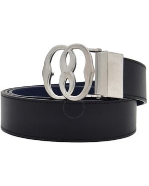 Bally Emblem 35 Reversible And Adjustable Leather Belt, Cm - Black