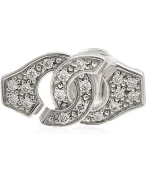 Dinh Van Ladies 18K Menottes R8 Mono Earring - Gray