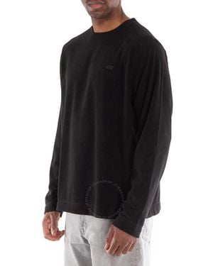 Rains Addis Fleece Crewneck Sweatshirt - Black
