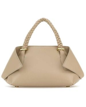 Ferragamo Leather Medium Handbag - Natural