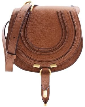 Chloé Small Marcie Saddle Bag - Brown