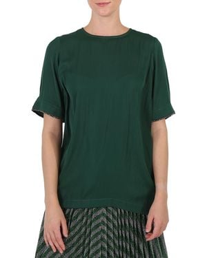 Essentiel Antwerp Essentiel Ladies Crewneck T-Shirt, Brand Size 34 (Us Size 0) - Green