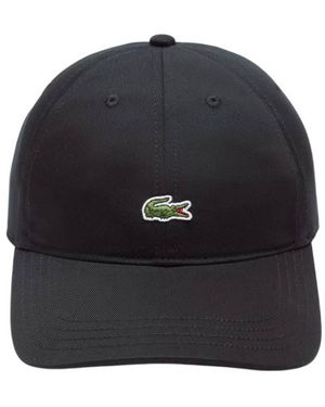 Lacoste Cotton Twill Baseball Cap - Black