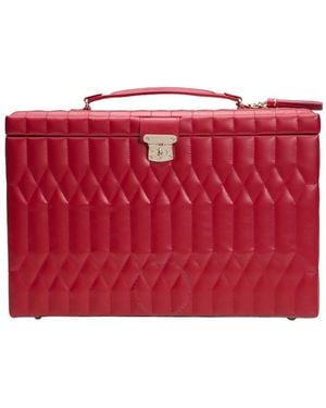 Wolf Caroline Extra Large Jewellery Case 329572 - Red