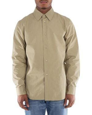 Burberry Equestrian Knight-Motif Cotton Buttoned Shirt - Green