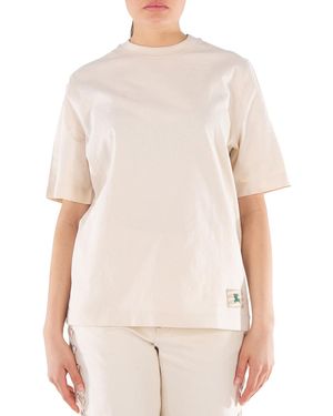 Burberry Ekd Cotton Short Sleeve T-Shirt - White