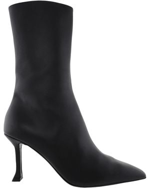 Ferragamo Ferragamo Selema Leather Ankle Boots, Size 7 C - Black