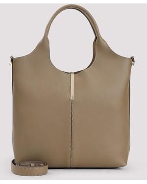 Tod's Ebr Double Handles Little Bag - Natural