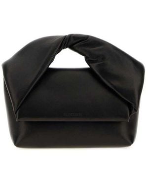JW Anderson Midi Twister Top Handle Bag - Black
