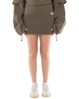 ROTATE BIRGER CHRISTENSEN Ladies Enzyme Sweat Mini Skirt - Grey