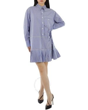 Chloé Tie-detail Shirt Dress - Blue