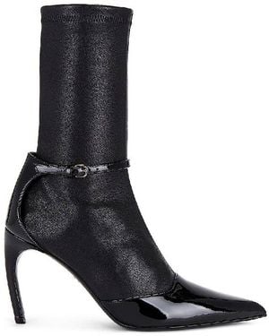 Ferragamo Britt Leather Ankle Boots - Black