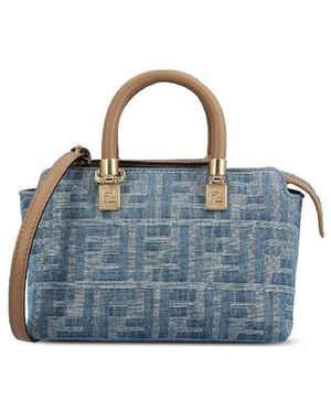 Fendi Ff Mini Denim Bag - Blue