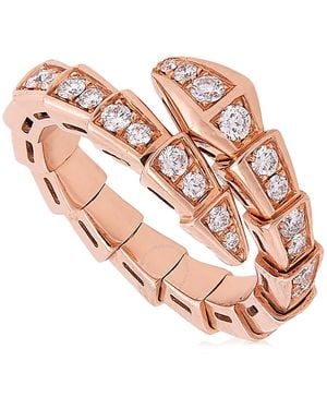 BVLGARI Serpenti Viper Ring, Size Small - Pink