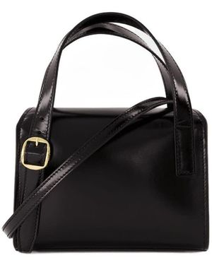 Coperni Structured Calfskin Top Handle Bag - Black