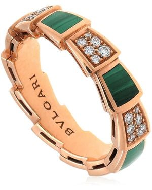 BVLGARI Serpenti Viper 18 Kt Rose Ring - Metallic