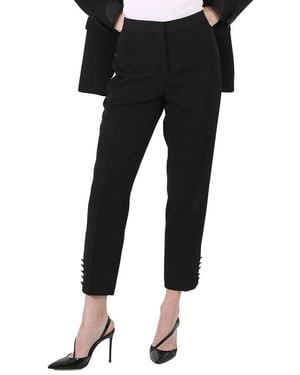 Burberry Hanover Tux Stripe Pants, Brand Size 4 (Us - Black
