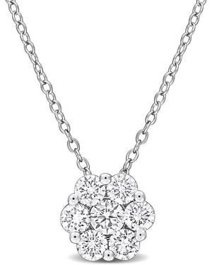 Created Forever 1Ct Tw Lab Grown Diamond Pendant With Chain - Metallic