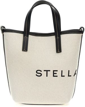 Stella McCartney Logo Shopping Bag - Natural