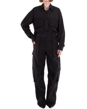 ショートパンツ T BY ALEXANDER WANG Embroidered Lyocell Jumpsuit T By Alexander Wang Embroidered Lyocell Jumpsuit in Blue | Lyst